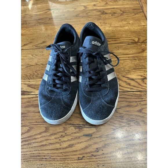 PRE-OWNED Adidas Ortholite F oat Mens Low Top Size 10 Black/White - Picture 2 of 7